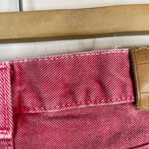 Vintage Y2K Tommy Hilfiger Hipster Straight Leg Jeans Pink Island Punch Womens 4 - Picture 10 of 14